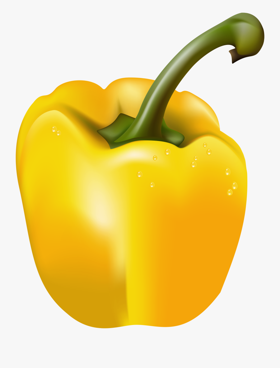 Transparent Chili Clipart - Yellow Pepper Transparent Background, Transparent Clipart