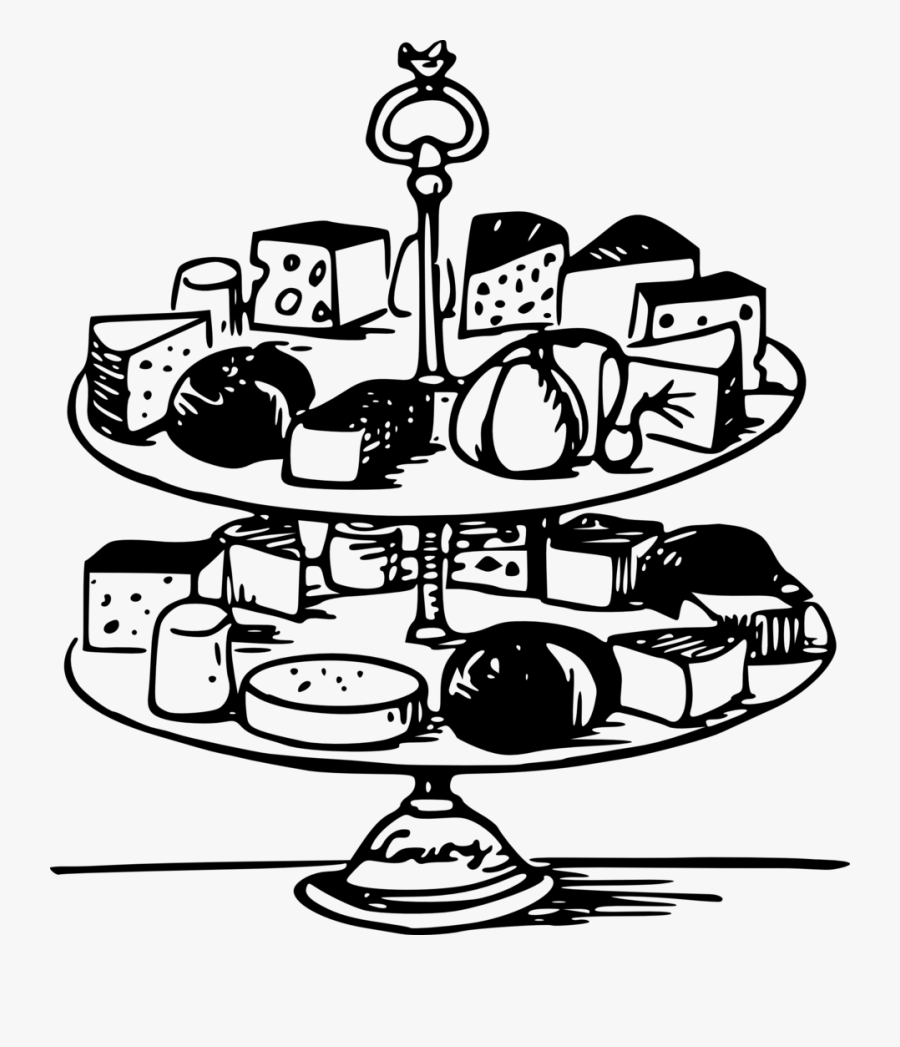 Lazy-lou - Cheese Tray Clipart Black And White, Transparent Clipart