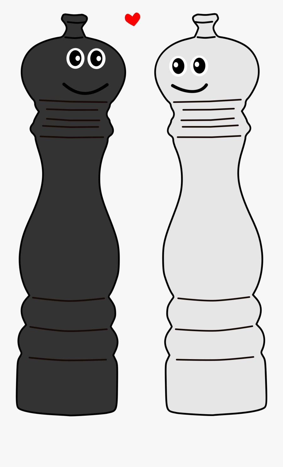 Salt And Pepper Shakers Clipart - Pepper And Salt Cartoon Png, Transparent Clipart