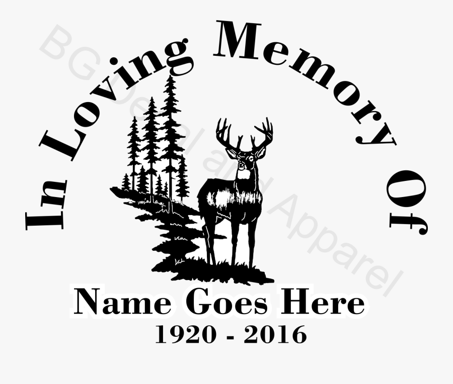 Loving Memory Deer Decals, Transparent Clipart