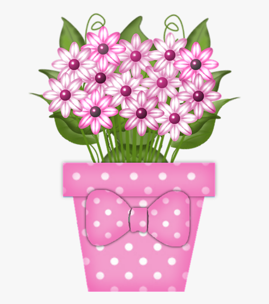 Flowers On The Pot Clip Arts, Transparent Clipart