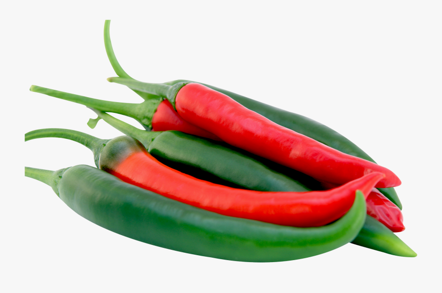 Red Green Chili Clipart - Green And Red Chilli, Transparent Clipart