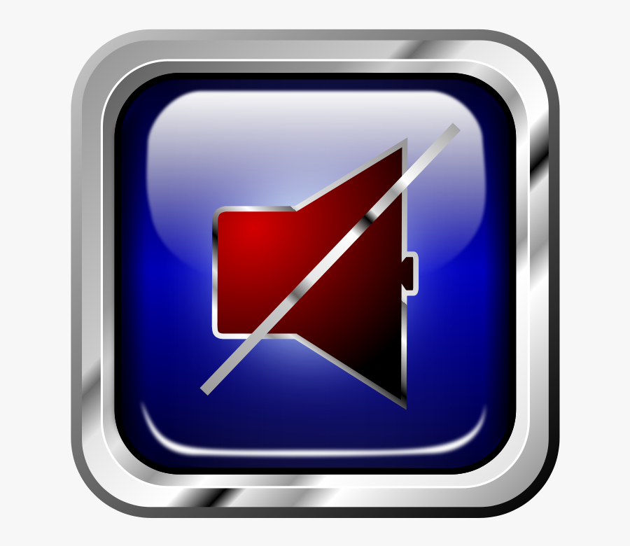 Icon Blue Multimedia Sound-off - Volume Off Button Png, Transparent Clipart