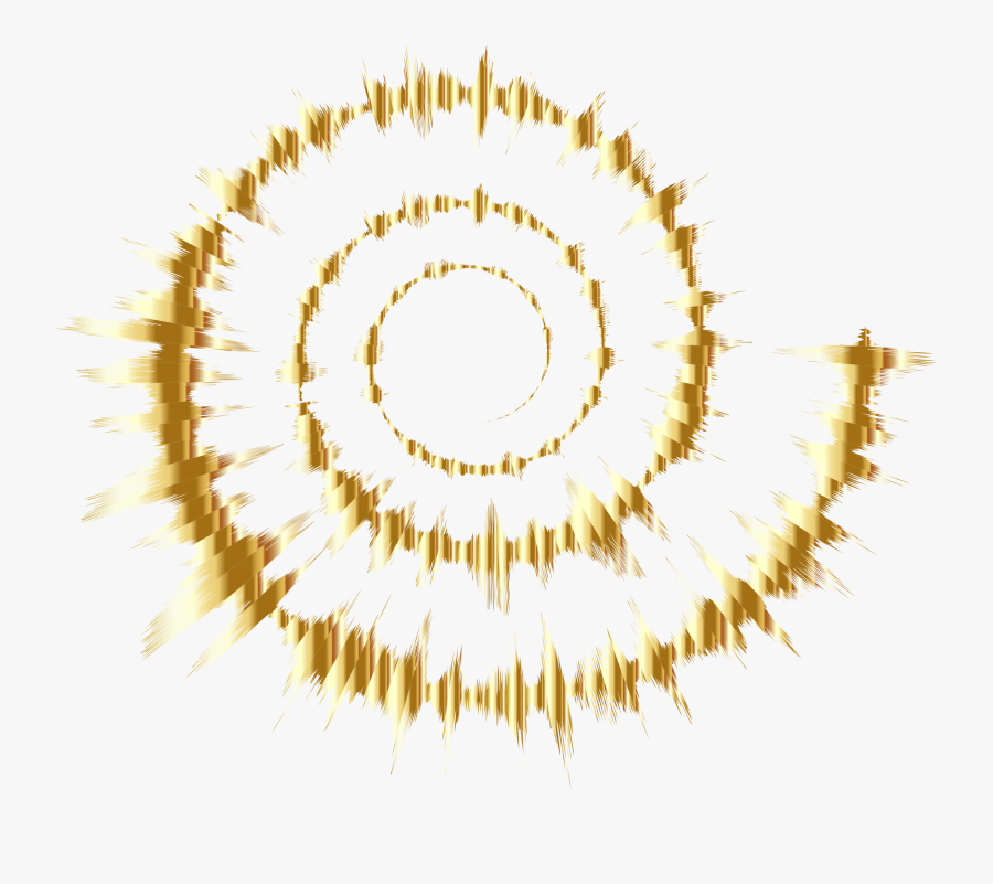 Iris,eye,symmetry - Golden Sound Waves Png, Transparent Clipart