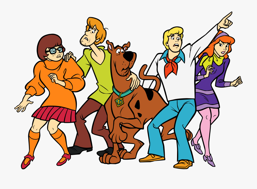 Scooby Doo And Friends Transparent Png Clip Art Image - Scooby Doo Shaggy Velma Daphne Fred, Transparent Clipart