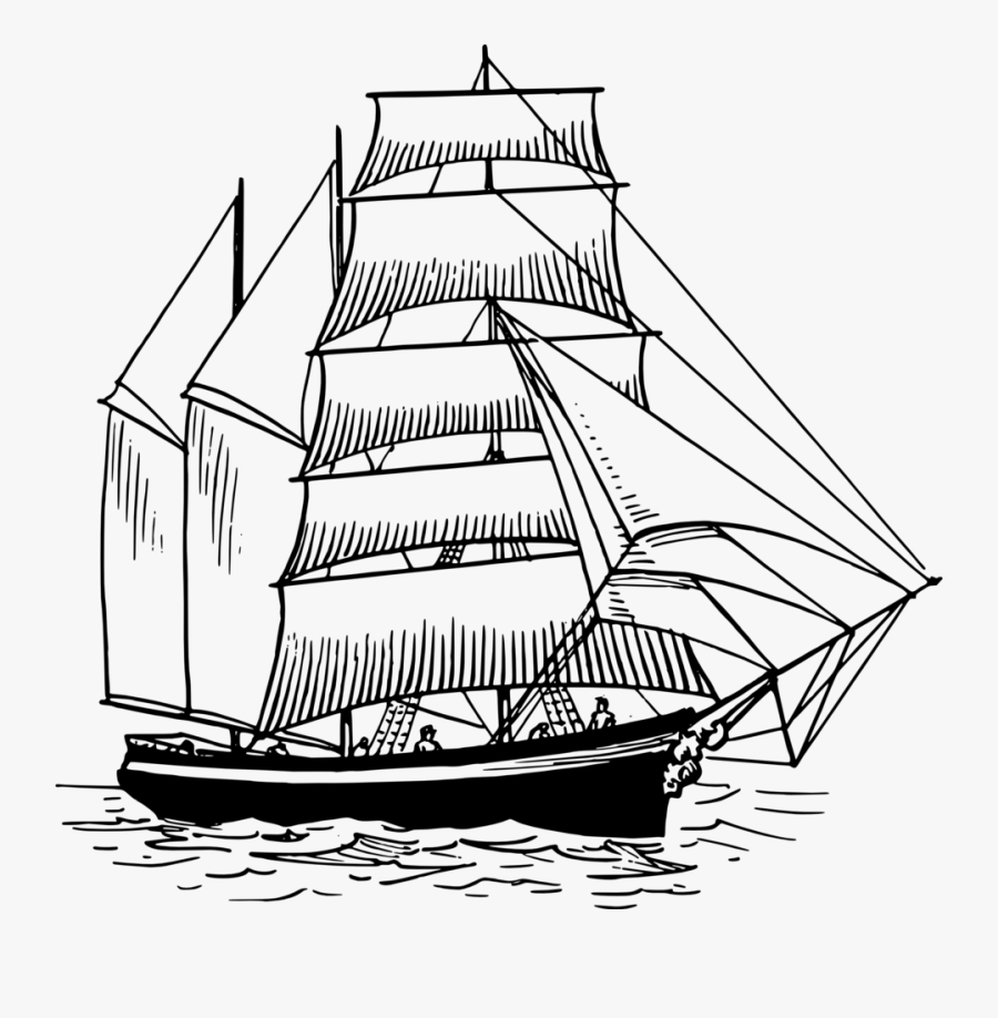 Caravel,baltimore Clipper,fluyt - Ferdinand Magellan's Ship Drawing, Transparent Clipart