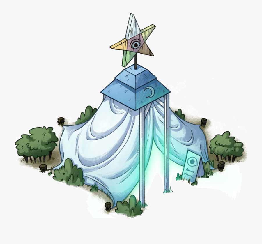 Transparent Tent Clipart - Gravity Falls Gideon Tent, Transparent Clipart