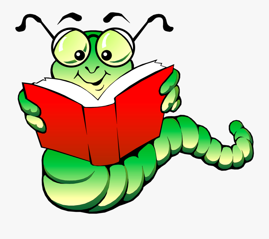 Back To School Clip Art Back To School Titles - Book Worm Png, Transparent Clipart