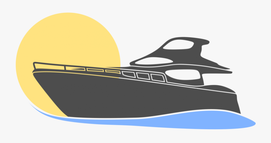 Yacht Motorboat Logo Vector Png - Yacht Vector Png Transparent, Transparent Clipart