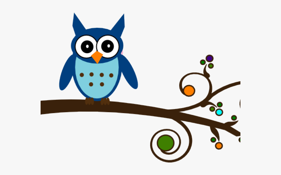 Owlet Clipart Nerd - Owl Branch Clip Art Free, Transparent Clipart