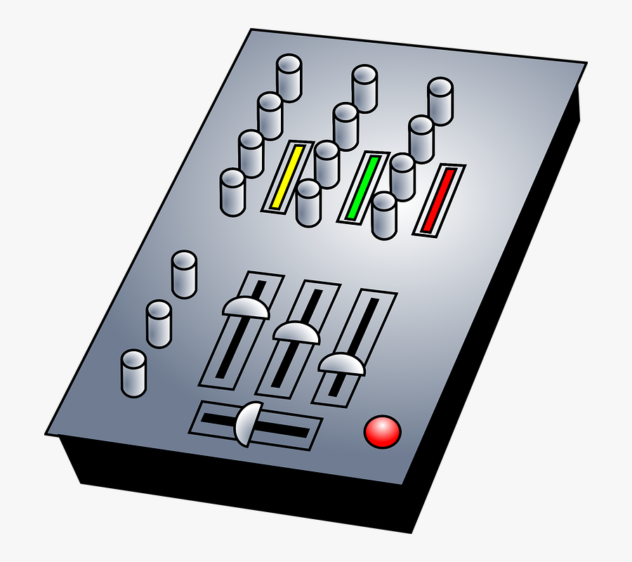 Audio, Mixer, Music, Sound, Console, Mixing, Equalizer - Sound Board Clip Art, Transparent Clipart