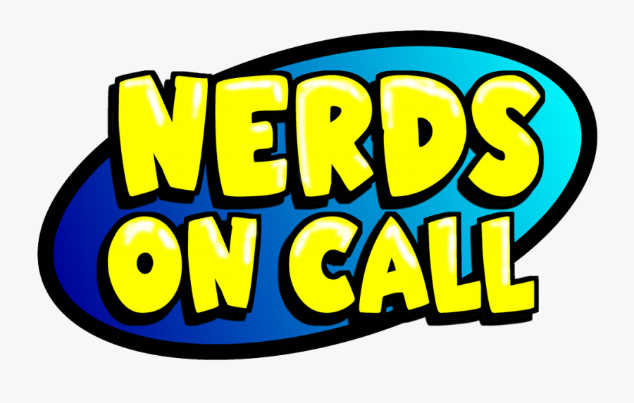 Logo From Nerds On Call Computer Repair In Sacramento, - Nerds On Call Logo, Transparent Clipart