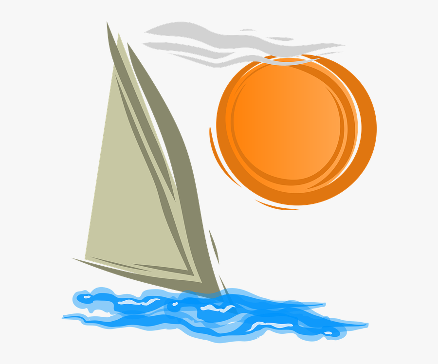 Sailing, Summer, Sea, Yacht, Ocean, Boat, Sail, Ship - Sea And Boat Png, Transparent Clipart