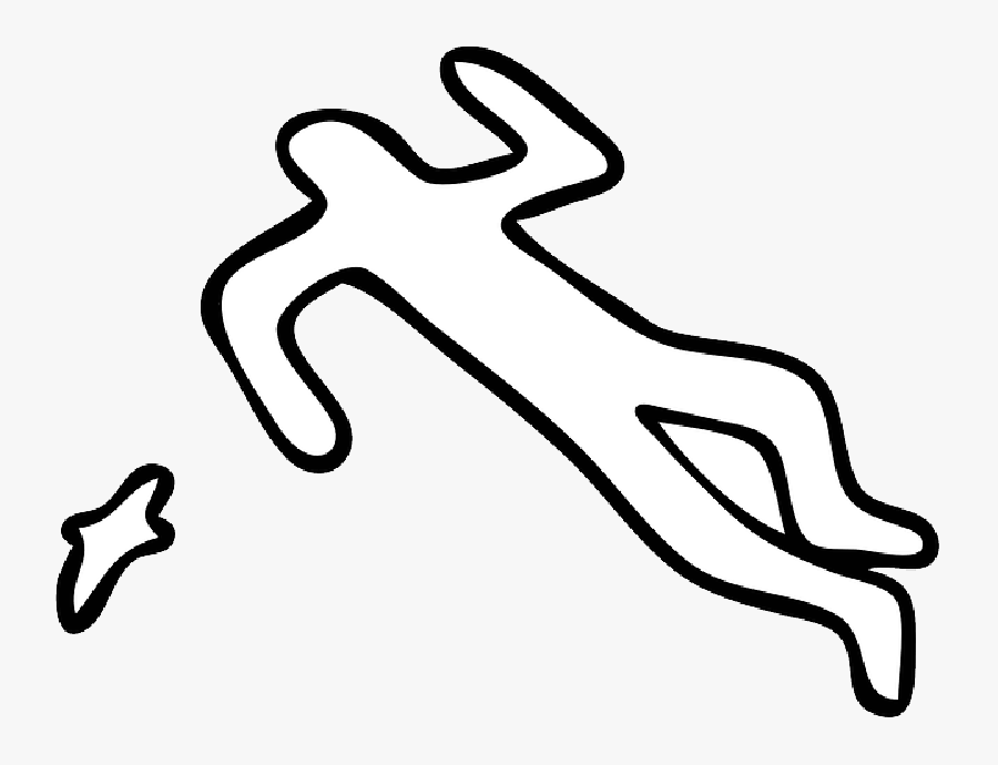 Murder Scene - Dead Body Outline Transparent, Transparent Clipart