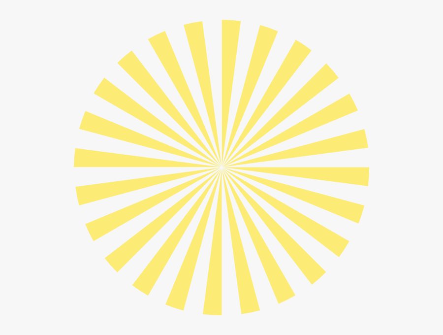 Pale Yellow Sunburst Clip Art - Things To Give Your Teacher Diy, Transparent Clipart