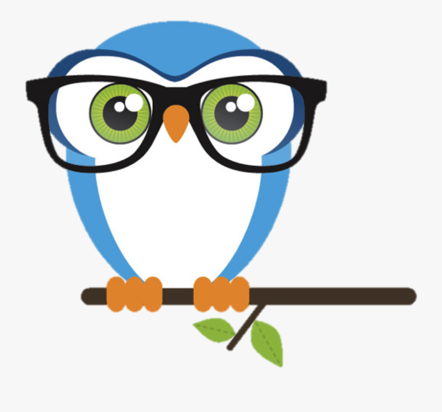 Owl Clipart Nerd Free Collection - Animal With Glasses Clipart, Transparent Clipart