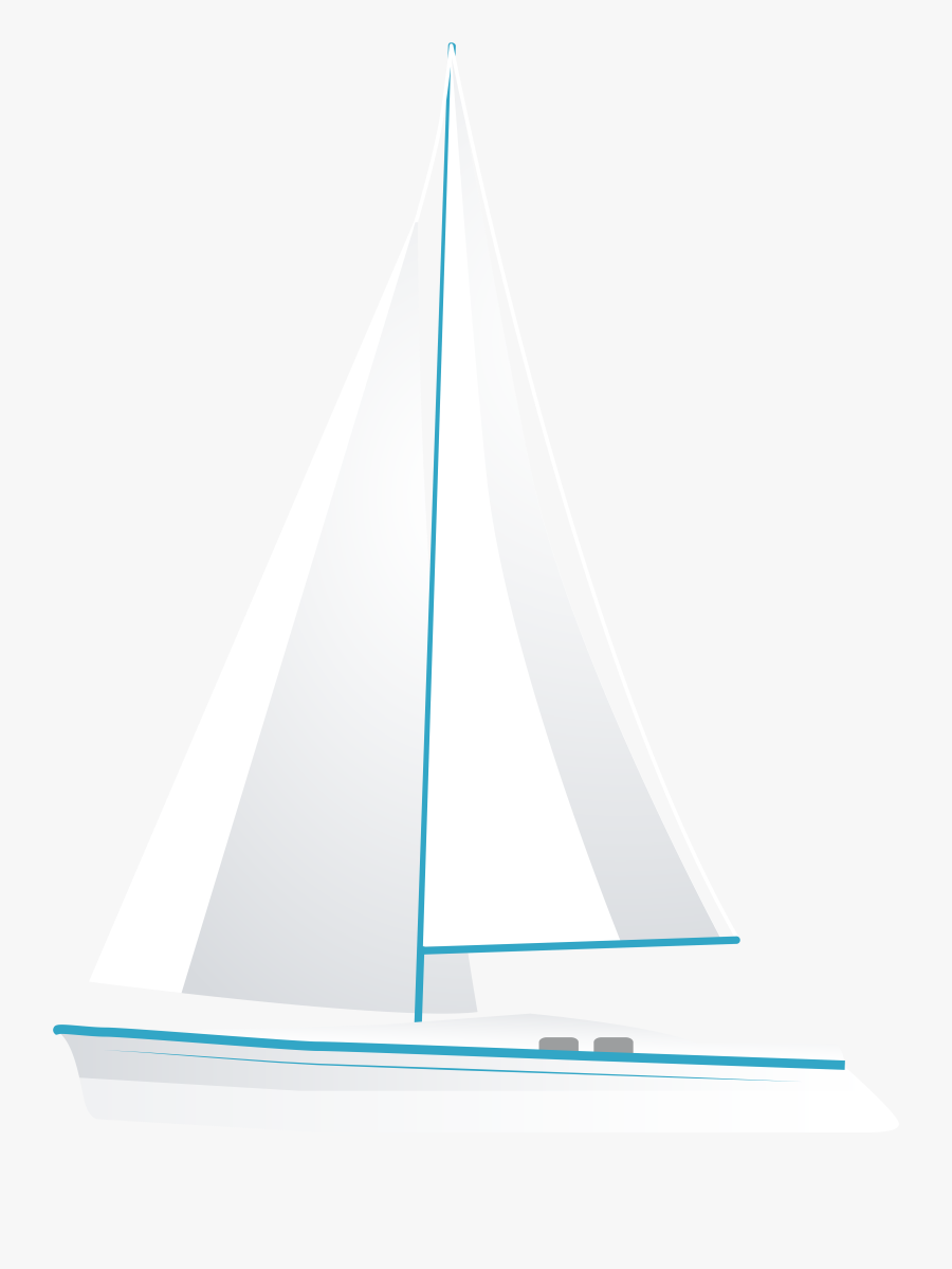 White Sailboat Png Clip Art, Transparent Clipart