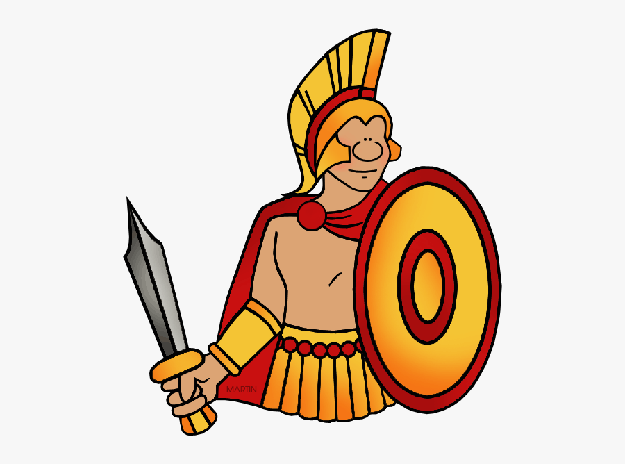 Spartan - Athens Vs Sparta Cartoon, Transparent Clipart