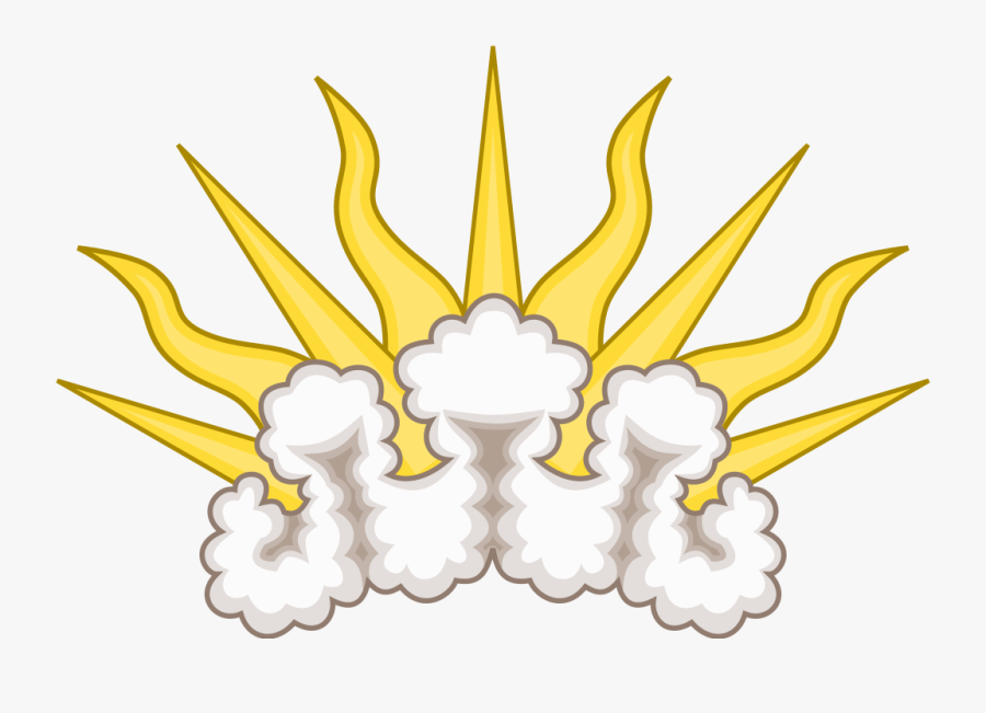 Sunburst Heraldry, Transparent Clipart