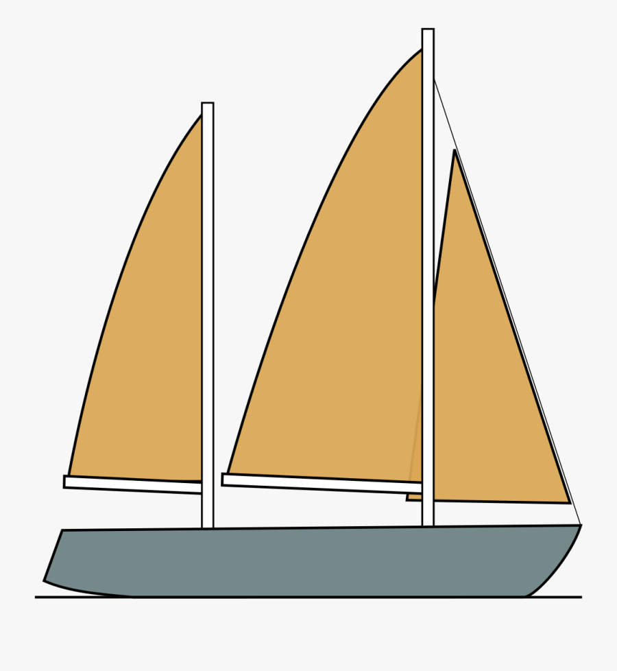 Transparent Free Clipart Sailboats - Ketch Sail, Transparent Clipart