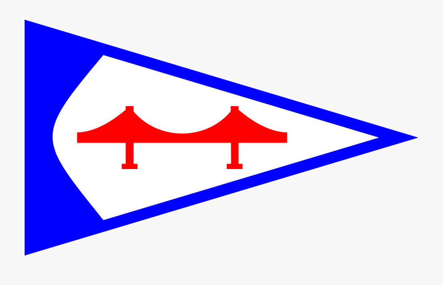 Golden Gate Yacht Club Burgee - Golden Gate Yacht Club, Transparent Clipart