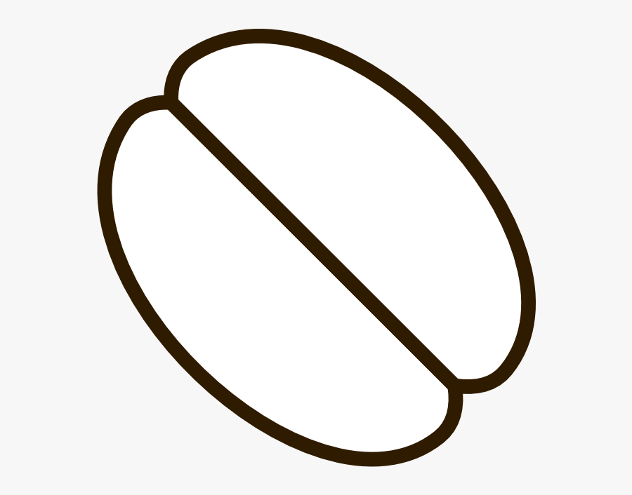 Coffee - Bean - Clipart - Black - And - White - Coffee Bean Clipart White, Transparent Clipart