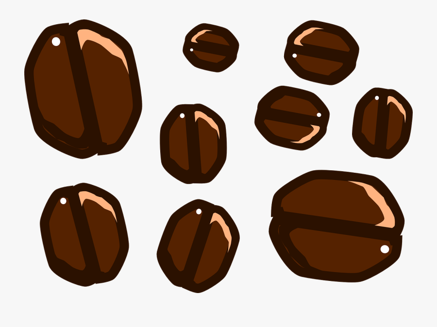 Coffee Beans Clipart - Cartoon Coffee Beans Png, Transparent Clipart