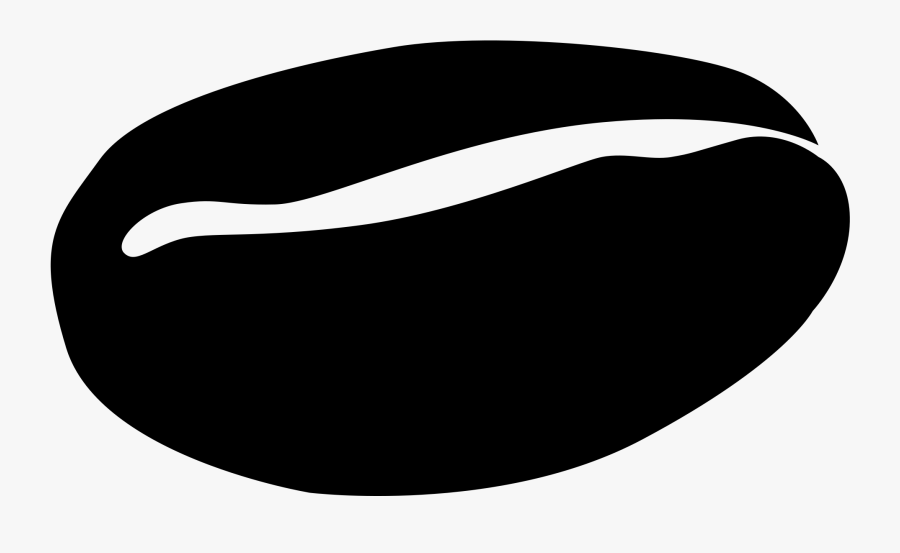 File Coffee Bean Symbol Clipart Black And White Library - Coffee Bean Clipart Black, Transparent Clipart