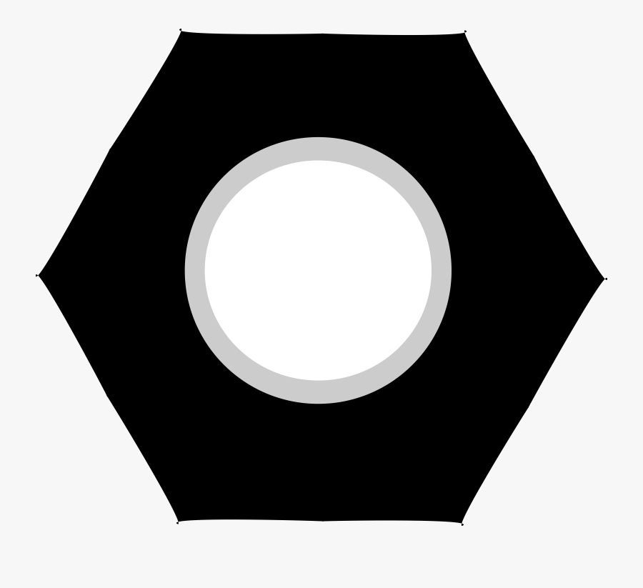Nut Black Free Vector - Circle, Transparent Clipart