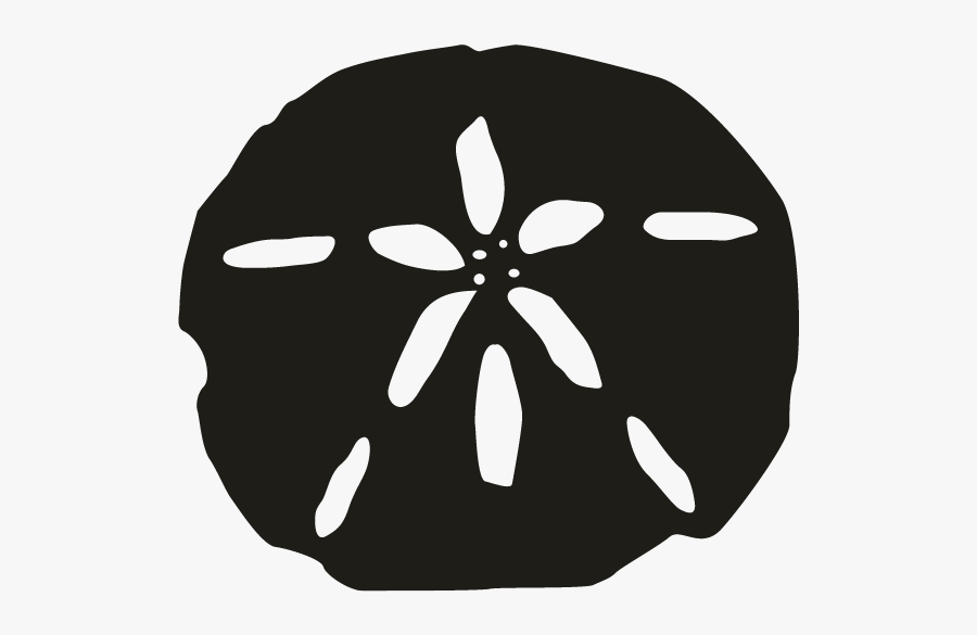 Sand Dollar Black And - Sand Dollar Clipart Black And White, Transparent Clipart