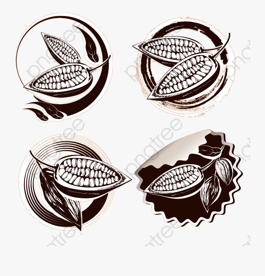 Coffee Bean Clipart Hand Drawn, Transparent Clipart