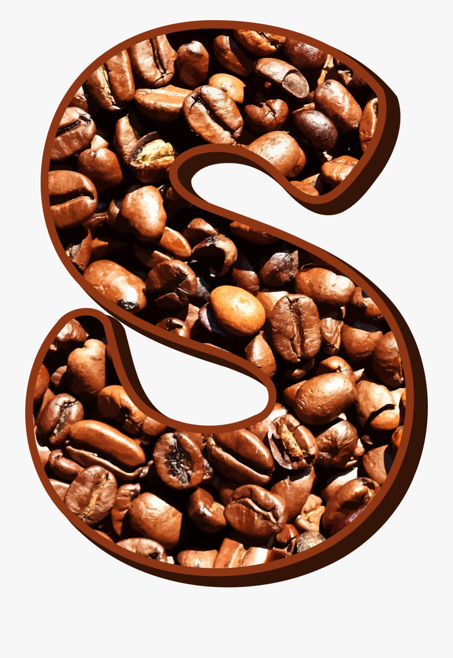 Food,jamaican Blue Mountain Coffee,coffee - Letters S Out Of Coffee Beans, Transparent Clipart