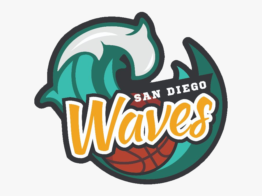 San Diego Waves Logo, Transparent Clipart