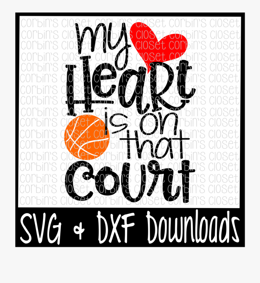 Clip Art Basketball Heart Svg - Heart, Transparent Clipart