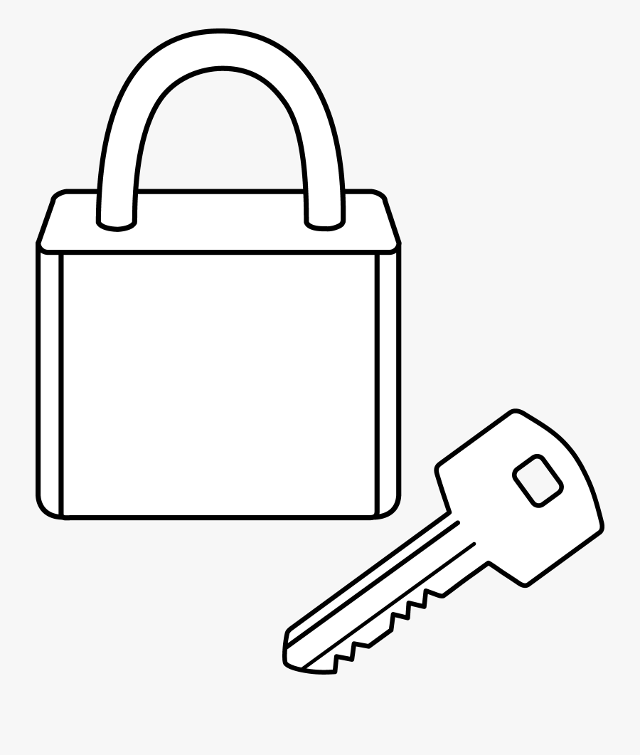 Lock Clipart Clip Art - Lock And Key White, Transparent Clipart