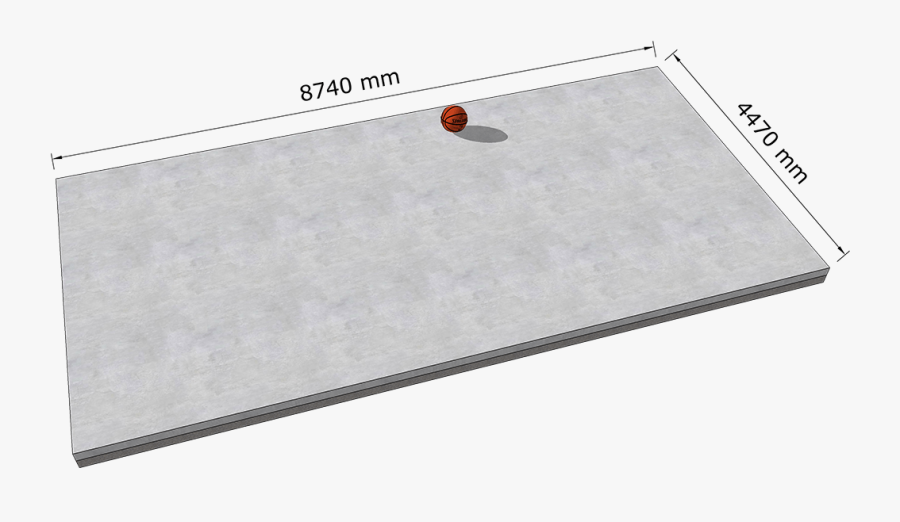 Transparent Basketball Court Lines Png - Floor, Transparent Clipart