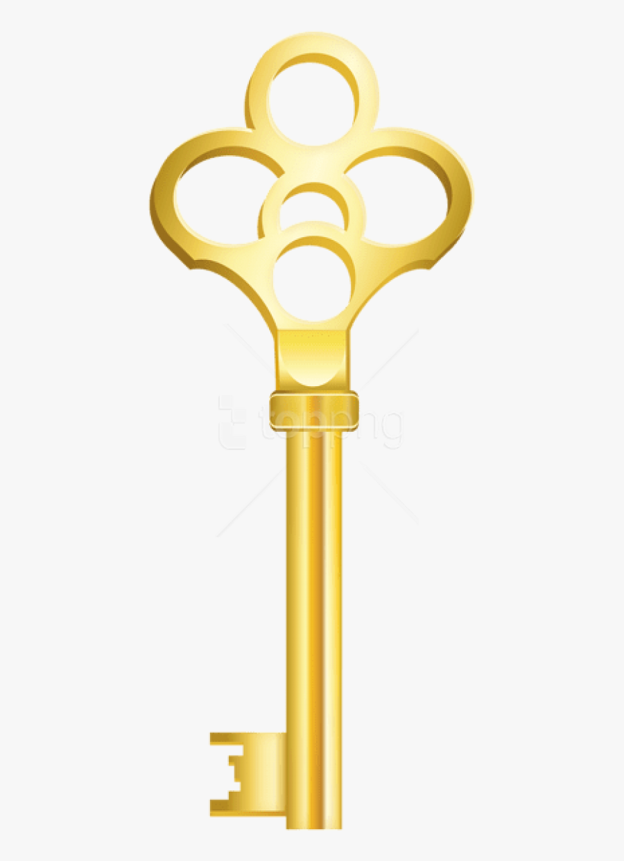 Transparent Keys Clipart - Gold Key Png Clipart, Transparent Clipart