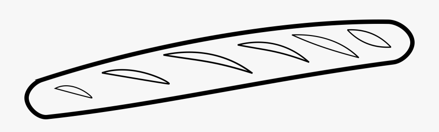 French Baguette Clip Art - Baguette Black And White, Transparent Clipart