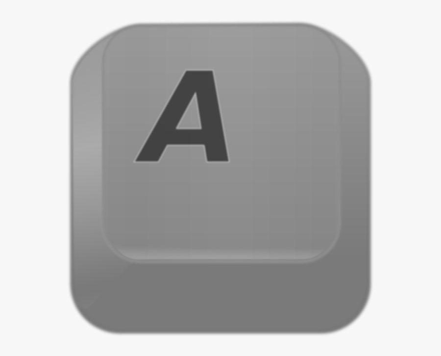 Key A - Alphabet Key Outline, Transparent Clipart