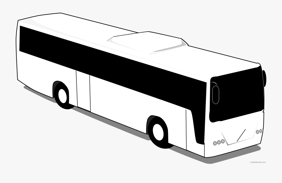 Compact Car,car,motor Vehicle - Bus Clip Art Black And White, Transparent Clipart