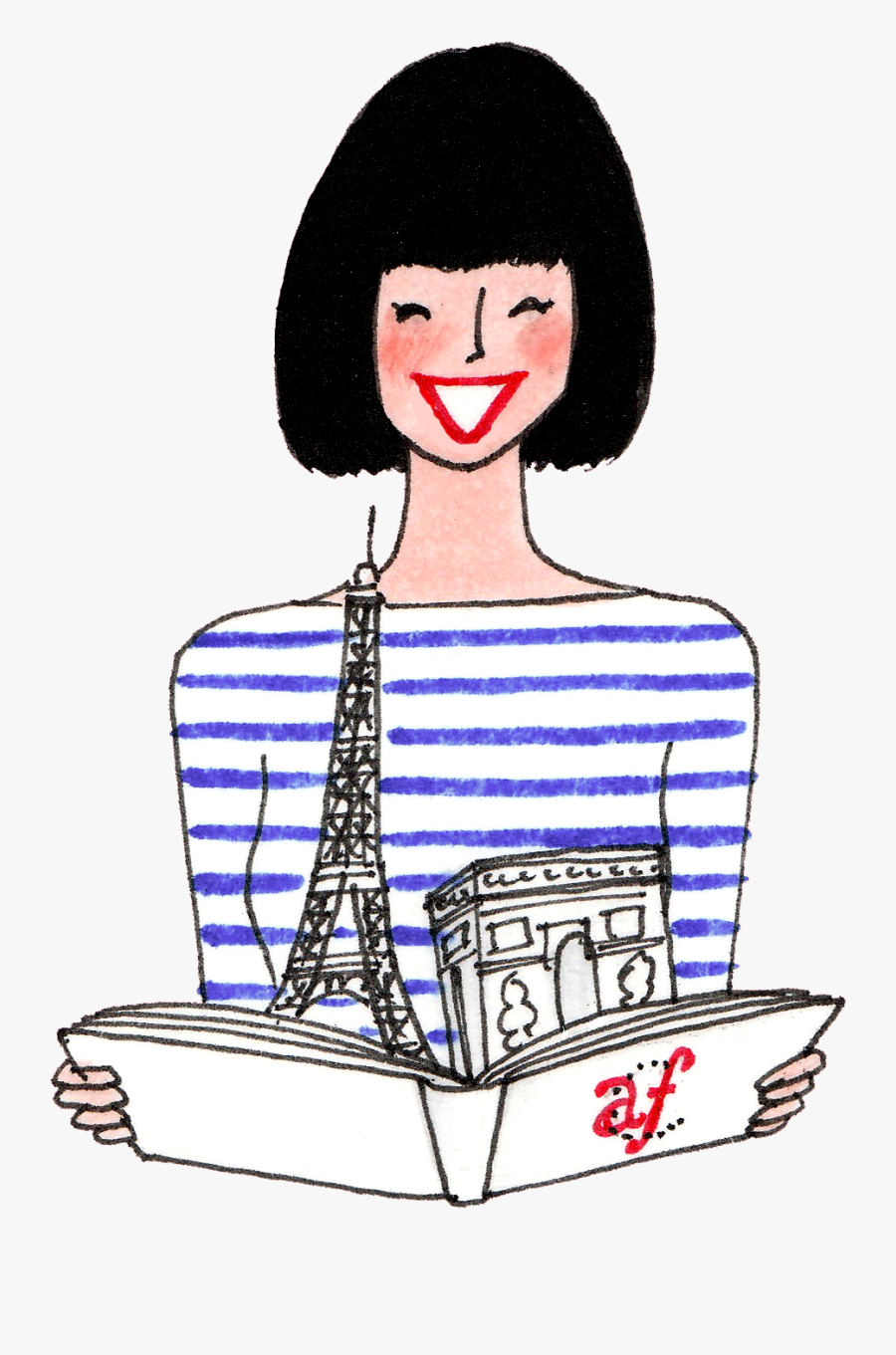 Transparent French Clipart - French Woman Png, Transparent Clipart