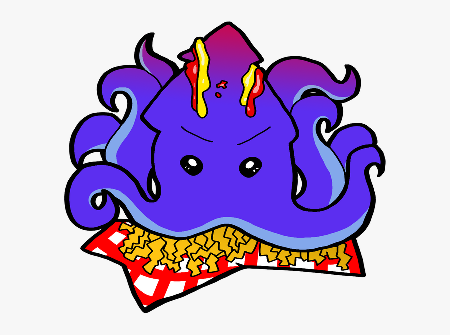 French Fries Kraken By Ashley Clipart , Png Download, Transparent Clipart