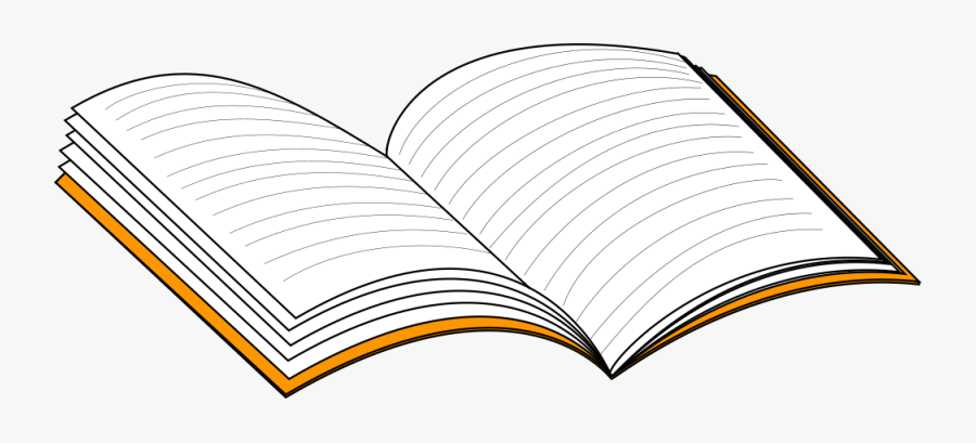 Transparent Notepad Clipart Png - Open Notebook Clip Art, Transparent Clipart