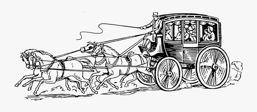 Clip Art Transparent Library File Stagecoach Psf Svg - Stagecoach Clipart, Transparent Clipart