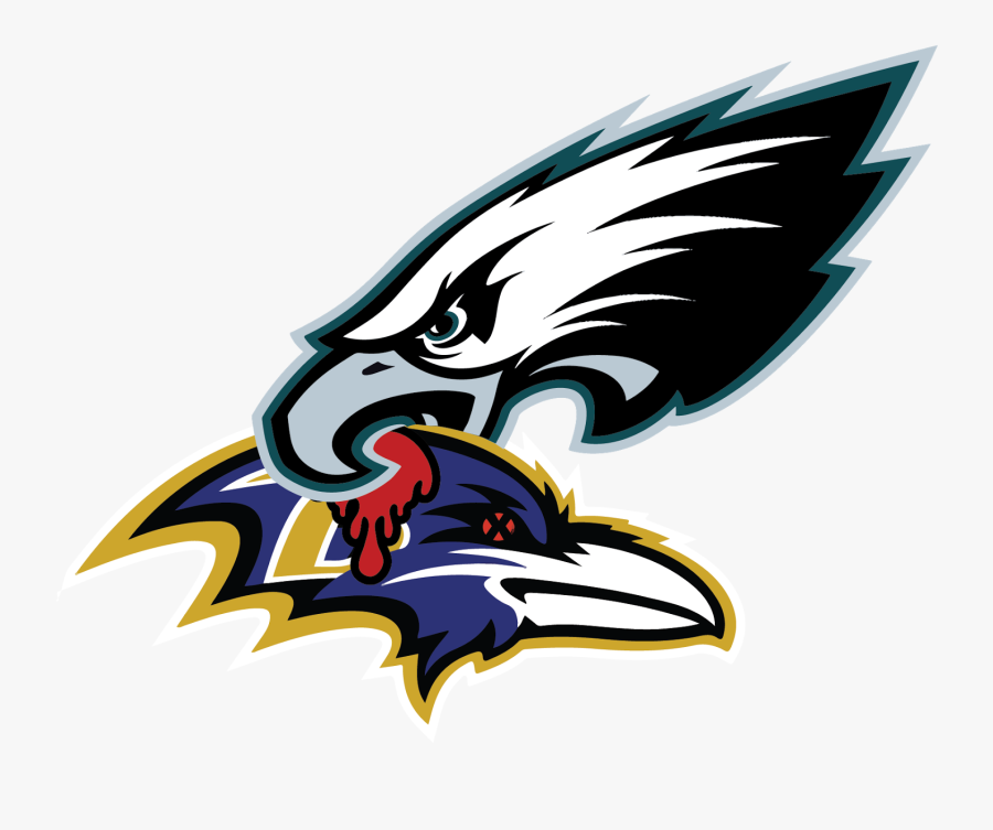 Eagles Clipart Philly - Transparent Baltimore Ravens Logo, Transparent Clipart