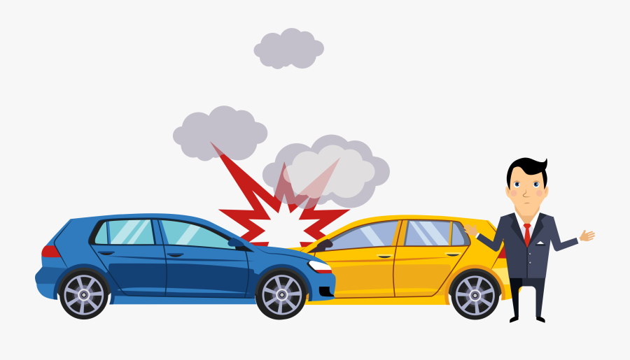 Transparent Car Crashes Clipart - Car Accident Transparent Background, Transparent Clipart