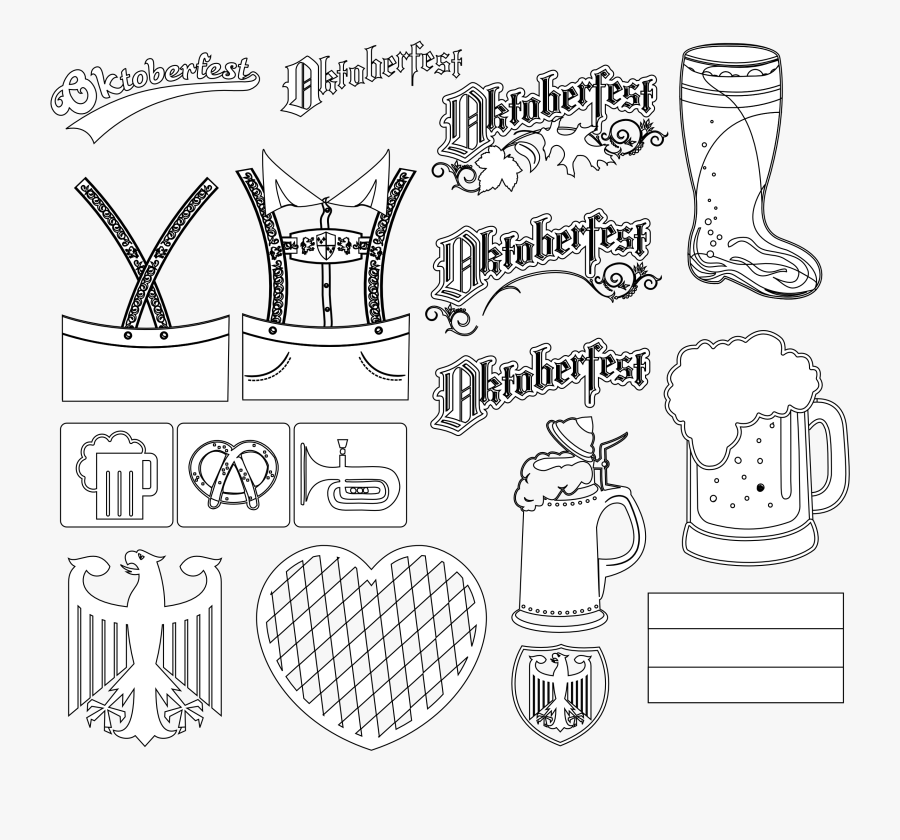 Oktoberfest - Oktoberfest Black And White Clipart, Transparent Clipart