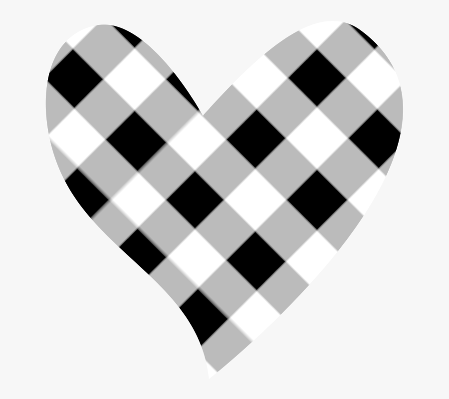 Heart Black And White Heart Clipart Black And White - Black And White Striped Heart Clipart, Transparent Clipart