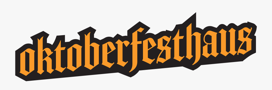 Copy Of Oktoberfest Haus Logo V2 Horizontal, Transparent Clipart