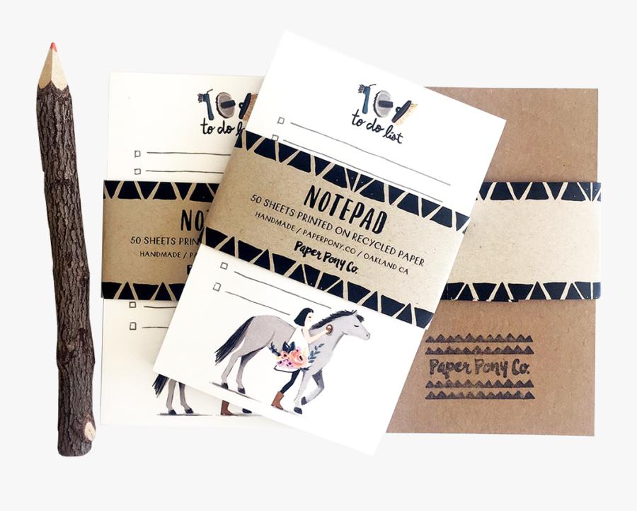 Pretty Pony Notepad - Stallion, Transparent Clipart